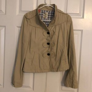 Tulle khaki jacket